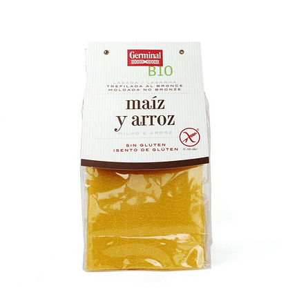 Lasanha de Milho e Arroz, folhas de lasanha biológicas e sem glúten