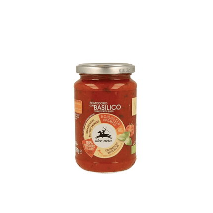 Molho de Tomate com Manjericão com ingredientes biológicos