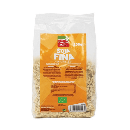 Soja Texturizada Fina com ingredientes de origem biológica
