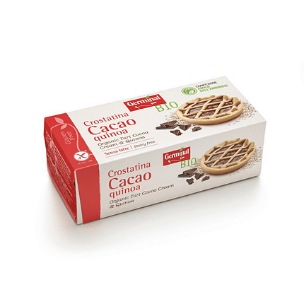 Tartelete de Cacau e Quinoa com ingredientes biológicos e sem glúten