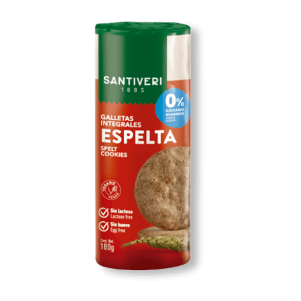 Bolachas Integrais com Espelta Santiveri Alimentação