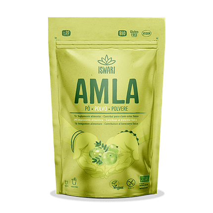 Amla em Pó, biológica, sem glúten, vegan