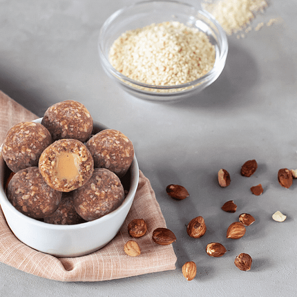 Hazelnut Bomb, com ingredientes biológicos, sem glúten, vegan