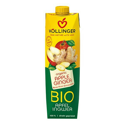Sumo de Maçã e Gengibre, biológico