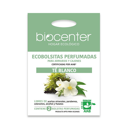 Bolsas Perfumadas Chá Branco, biológico, vegan
