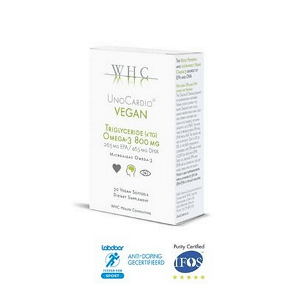 UnoCardio Vegan, suplemento alimentar sem glúten, sem soja, sem lactose, sem açúcar