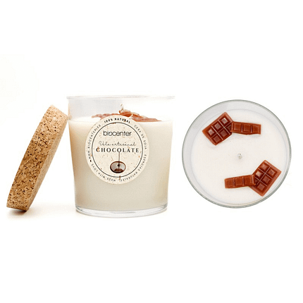Vela Artesanal Chocolate, 100% natural