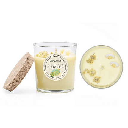 Vela Artesanal Citronela, 100% natural