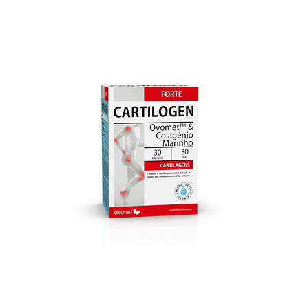 Cartilogen Forte, suplemento alimentar sem glúten e sem lactose
