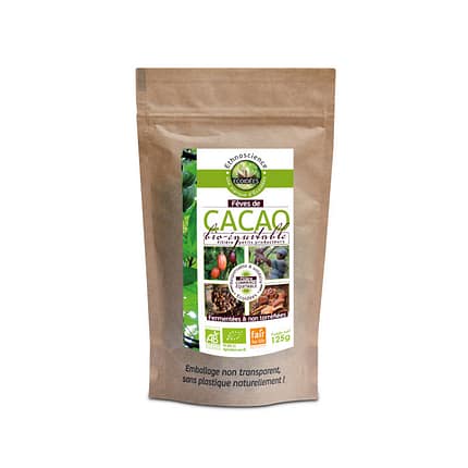 Favas Inteiras de Cacau Cru, biológicas