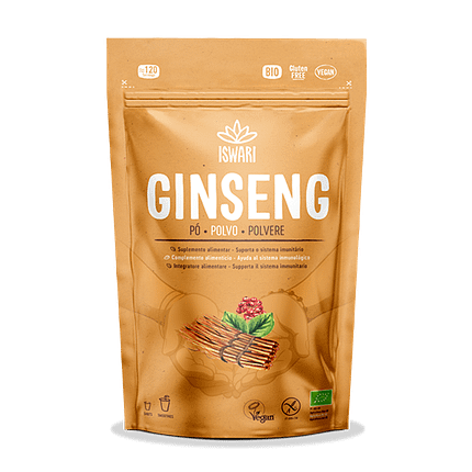 Ginseng Siberiano, biológico, vegan, sem glúten
