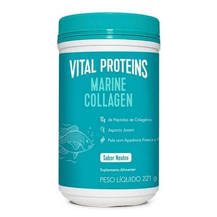 Péptidos de Colagénio Marinho, suplemento alimentar sem glúten