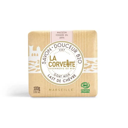 Sabonete Suave de Leite de Cabra, com ingredientes biológicos