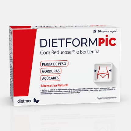 Dietform PIC, suplemento alimentar sem glúten, sem lactose, vegan