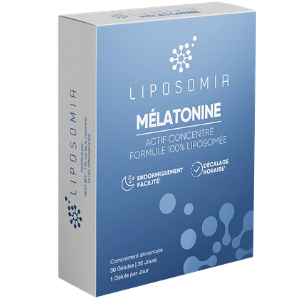 Liposomia Mélatonine Actif Concentré Formule 100% Liposomée 30 Gélules | 30 Jours 1 Gélule par Jour