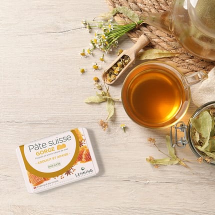 Gomas Pâte Suisse Garganta, suplemento alimentar sem açúcar