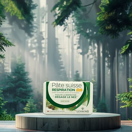 Gomas Pâte Suisse Respiração, suplemento alimentar sem açúcar