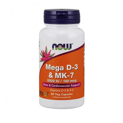 Vitamina D3 5000UI + Vitamina MK7 180MCG, suplemento alimentar