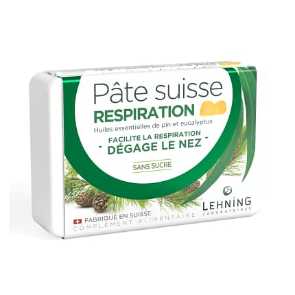 Gomas Pâte Suisse Respiração Suplemento Alimentar