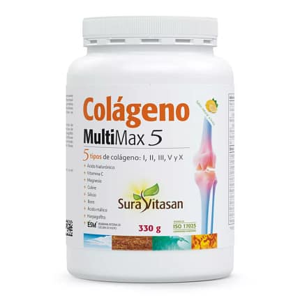 Colagnénio Multimax 5 Sabor Limão Suravitasan Suplemento Alimentar Pele