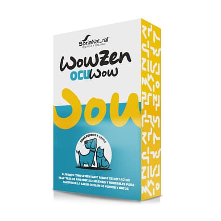 Ocuwow Wowzen Cães e Gatos Soria Natural Saúde Ocular Animais Suplementos