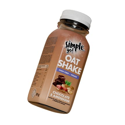 Oat Shake chocolate amendoim vegan 50g Simple extra