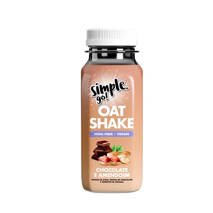 Oat Shake chocolate amendoim vegan 50g Simple