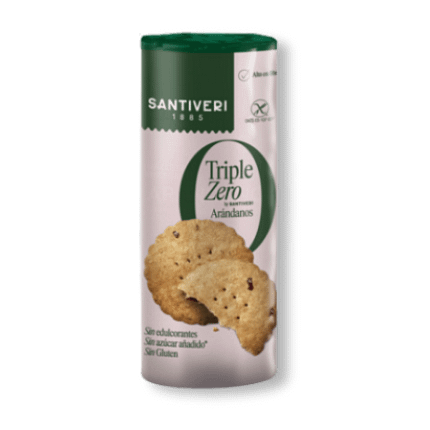 Triple Zero Bolachas de Arando e Aveia Alimentação Santiveri