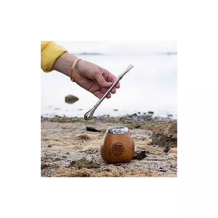 Palhinha Inox com filtro para chá e infusão