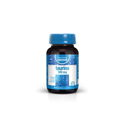 Taurina 500 mg Suplemento Alimentar Naturmil Saúde Cardiovascular Energia