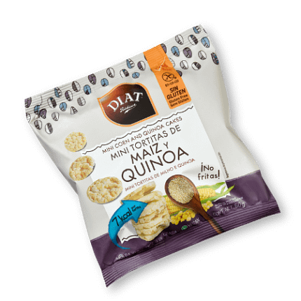 Mini Tortitas de Milho e Quinoa Diat Radisson Alimentação