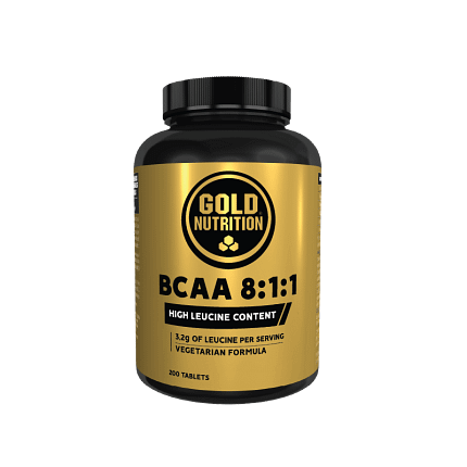 BCAA 8:1:1 Gold Nutrition Suplemento Alimentar Desporto Musculação Apoio Muscular