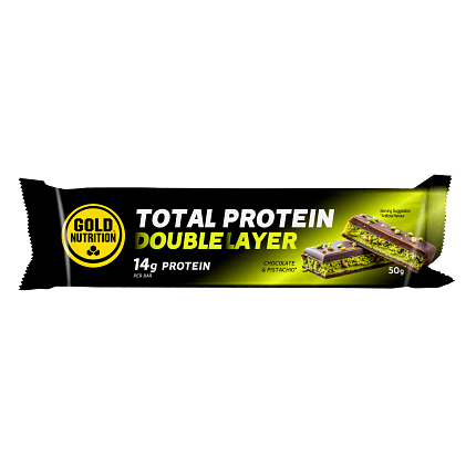 Total Protein Double Layer Alimentação Chocolate Pistácio Barra Proteíca