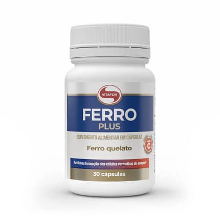 Ferro Plus Vitafor Vitaminas Suplemento Alimentar Circulação
