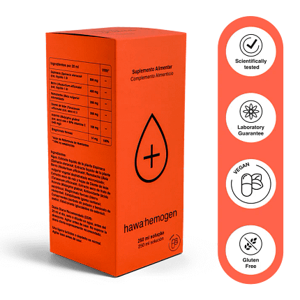 Hawa Hemogen Hawa Pharma Suplemento Alimentar Ferro Fadiga Vegan