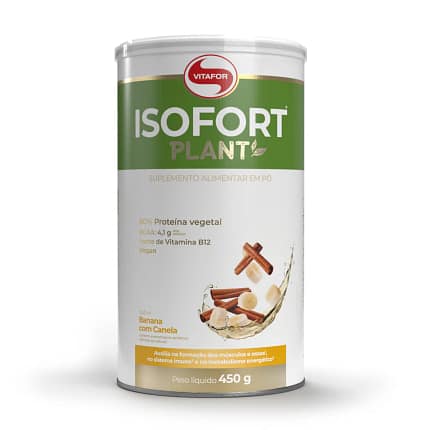 Isofort Banana com Canela Vitafor Suplemento Músculos Ossos Massa Muscular Desporto