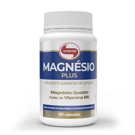 Magnésio Plus Cápsulas Músculos Caibrãs Suplemento Vitafor