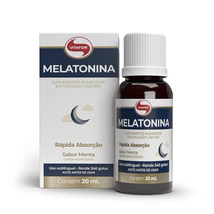 Melatonina Gotas Vitafor Suplemento Alimentar Sono Sistema Nervoso
