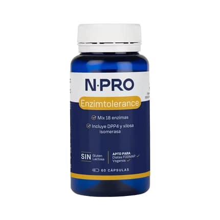 Enzimtolerance Npro Cápsulas Suplemento Alimentar Intolerâncias Alimentares Hipersensibilidade Glúten