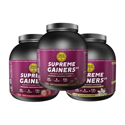 Supreme Gainers 2.0 Gold Nutrition Suplemento Alimentar Crescimento Muscular Desporto