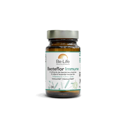 Bacteflor Immune Be-Life Suplemento Alimentar Cápsulas gastrorresistentes Defesas Intestino Microbiota