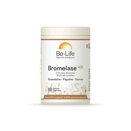 Bromelase 400 Be-Life Suplemento Alimentar Sistema Disgestivo Digestão