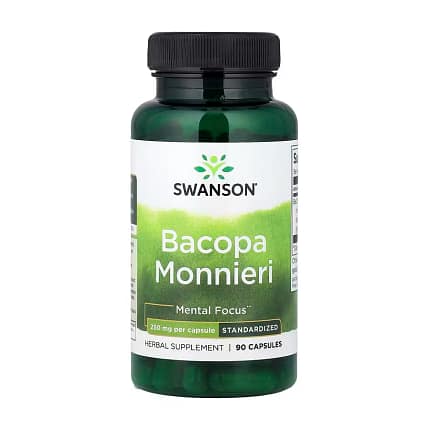 Bacopa Monnieri 250 mg Suplemento Alimentar Life Extension Cérebro