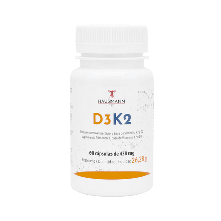 D3 + K2 Suplemento Alimentar Hausmann Tec Vitaminas
