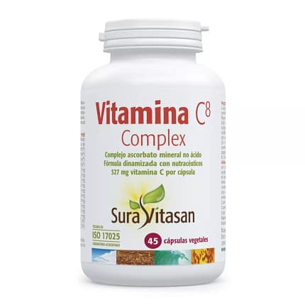 Vitamina C8 Complex Suravitasan Suplemento Alimentar Vitaminas Sistema Imunitário