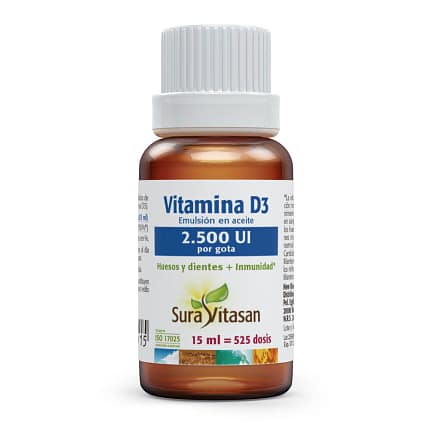 Vitamina D3 Líquida Suplemento Alimentar Suravitasan Ossos Dentes Sistema Imunitário