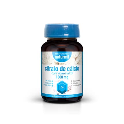 Citrato de Cálcio Suplemento Alimentar Naturmil Ossos Músculos Articulações
