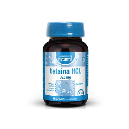 Betaína HCL Suplemento Alimentar Naturmil Refluxo Gástrico