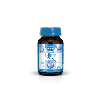 L-Lisina 800 mg Suplemento Alimentar Naturmil Sistema Imunitário Stress Ansiedade