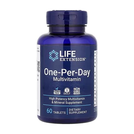 One-Per-Day Multivitamínico Suplemento Alimentar Life Extension Vitaminas